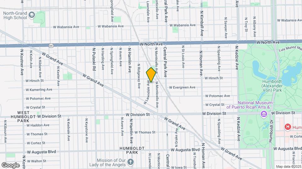 1341 N Lawndale Ave Mapa y Detalles de la Ubicación