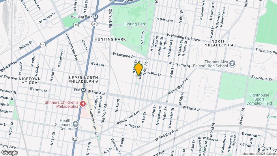 3828 N Percy St Map and Location Details