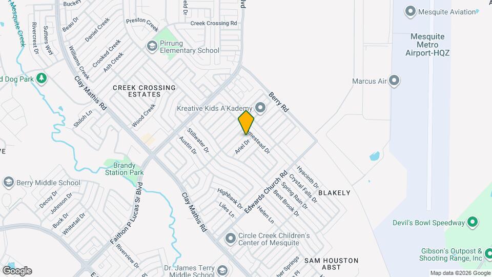 1615 Ariel Dr Map and Location Details