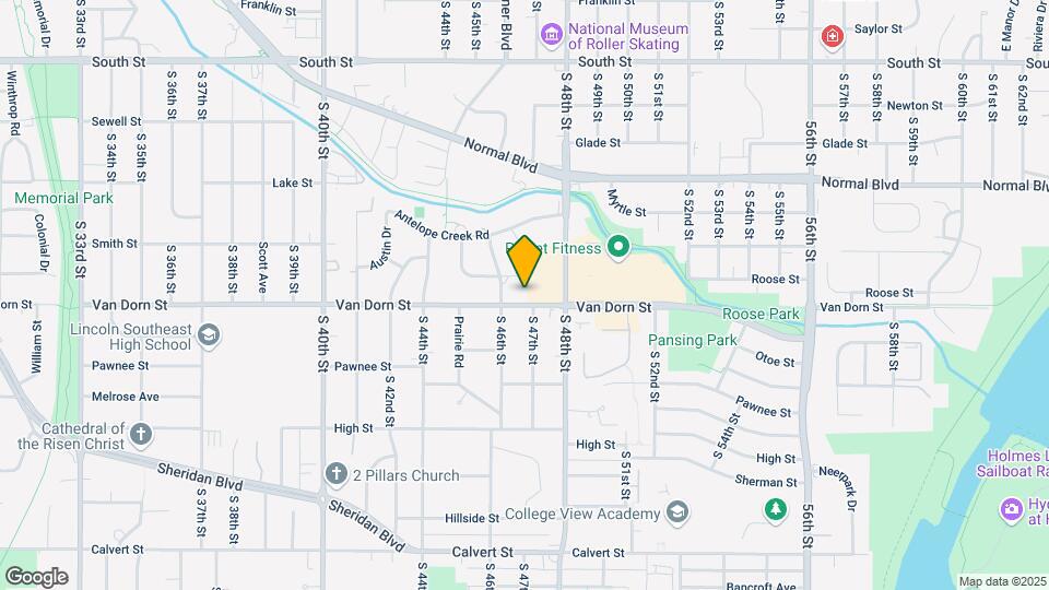 4620 Van Dorn St Map and Location Details