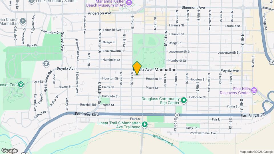 1318 Houston St Map and Location Details