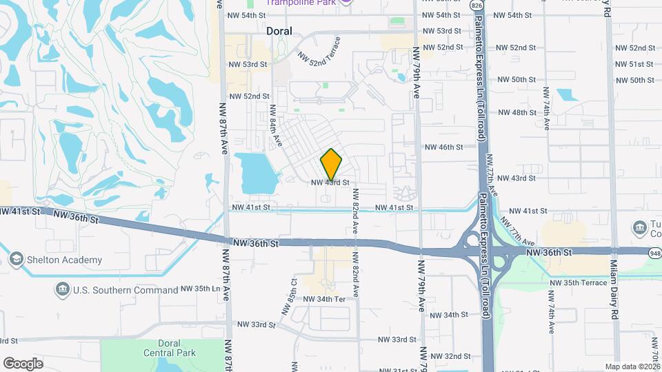 8316 NW 43rd St Map and Location Details