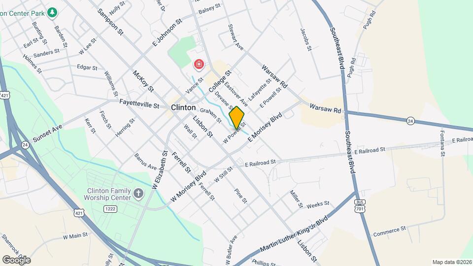 218 W Powell St Map and Location Details