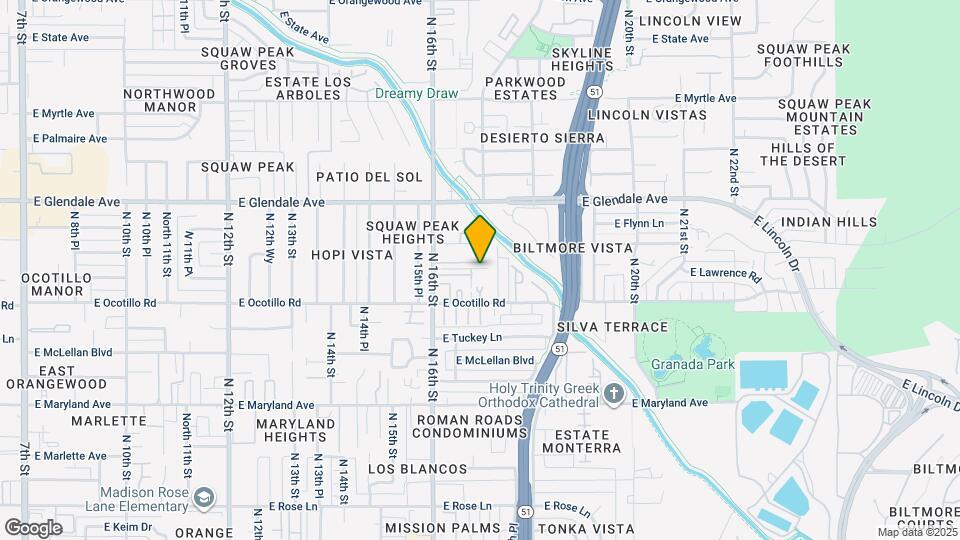 6739 N 16th St Map and Location Details