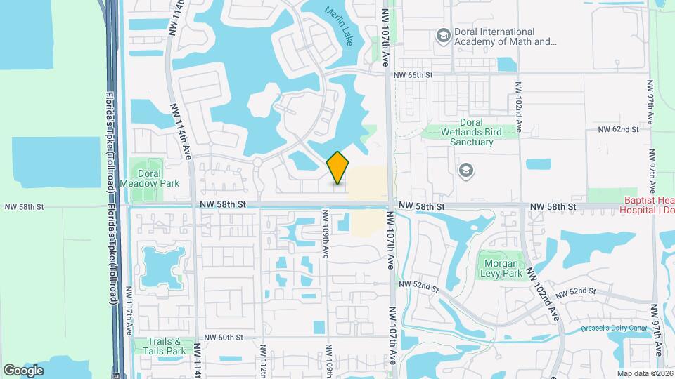 10889 NW 58th Terrace Map and Location Details