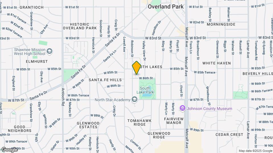 7708 W 86th St Map and Location Details