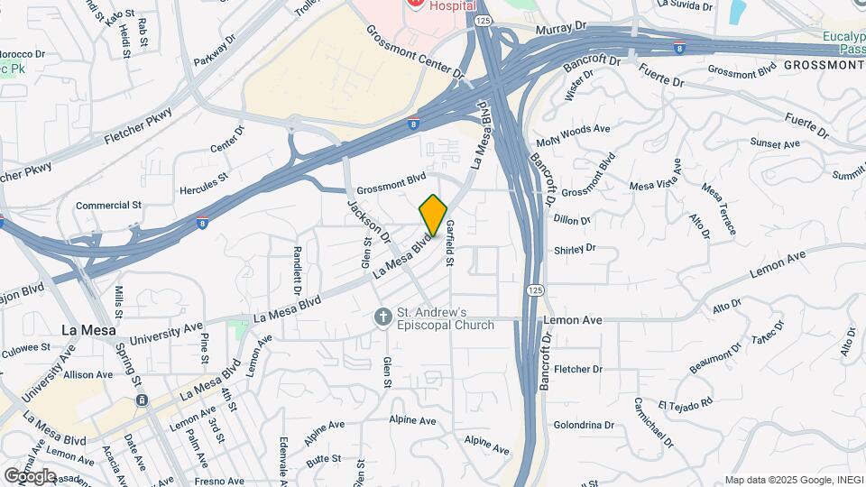 8837-8839 La Mesa Blvd Map and Location Details