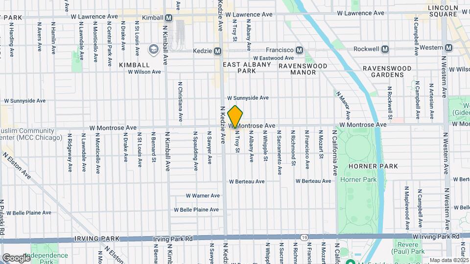4354 N Troy St Map and Location Details