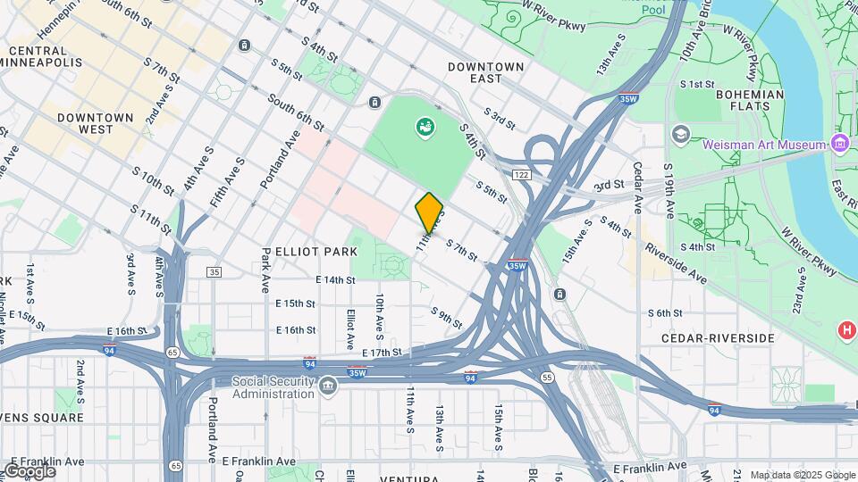 1101 S 7th St Map and Location Details