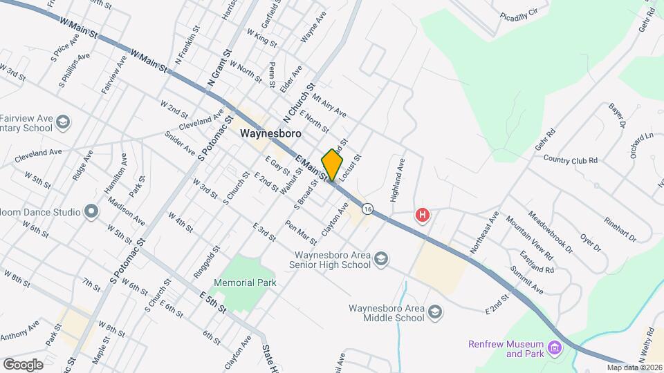 224 E Main St Map and Location Details