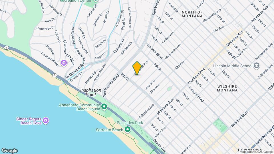 426 Georgina Ave Map and Location Details