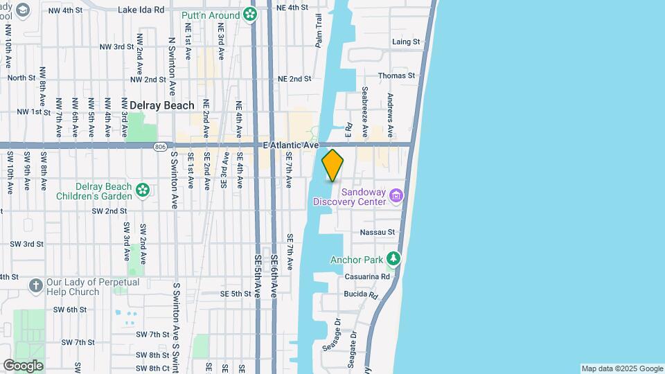 Delray Beach Yacht Club Map and Location Details