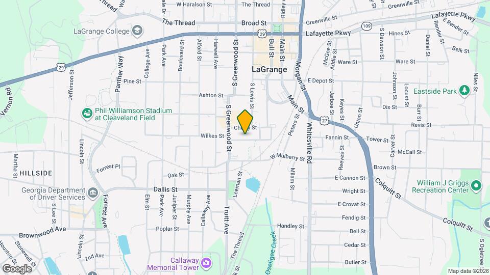 214 Peachtree St Mapa y Detalles de la Ubicación