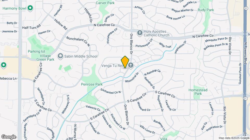3420 Oro Blanco Dr Map and Location Details