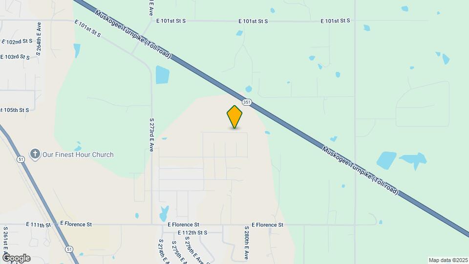 28003 E 107th St S Map and Location Details