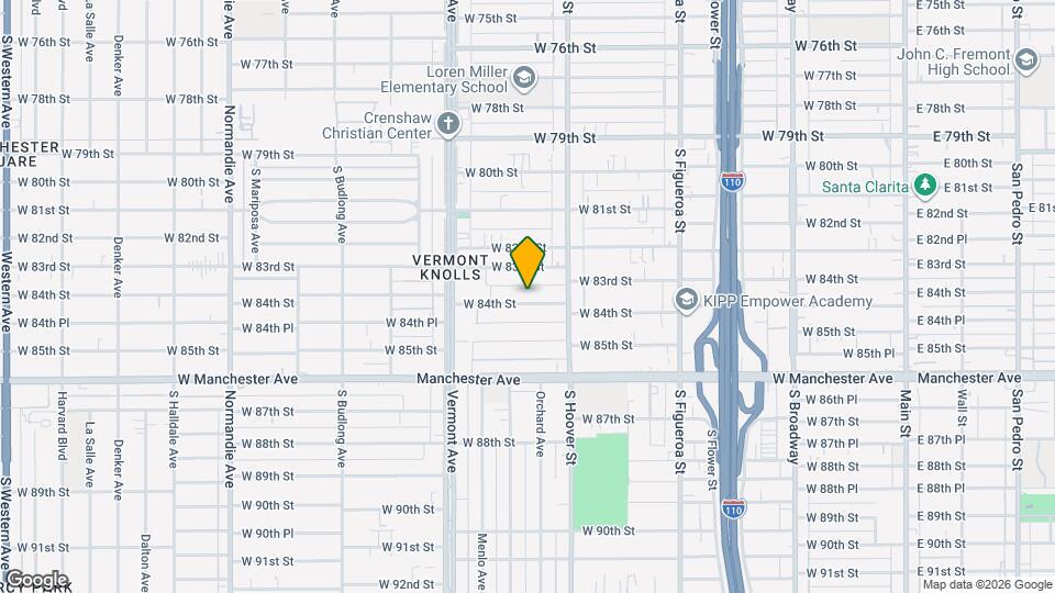 849 1/2 W 84th St Map and Location Details