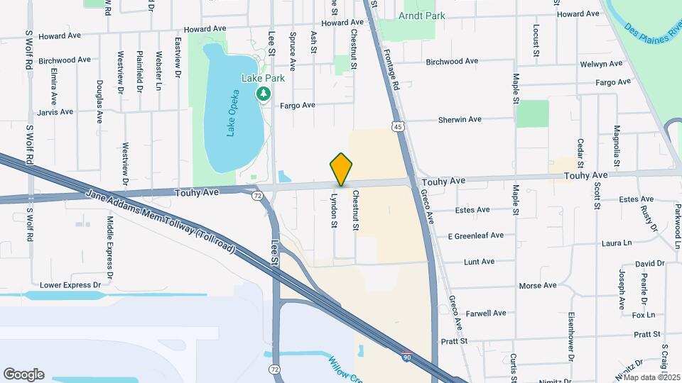 10483 E Touhy Ave Map and Location Details
