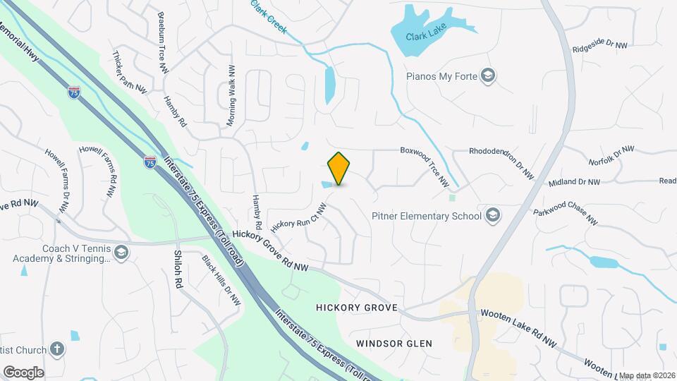 4620 Hickory Run Ct NW Mapa y Detalles de la Ubicación