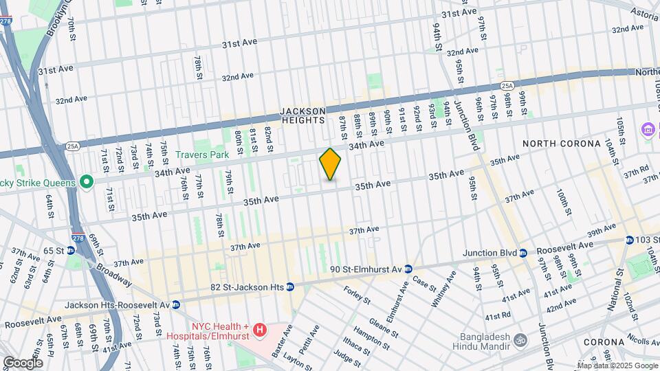 85-05 35th Avenue Map and Location Details