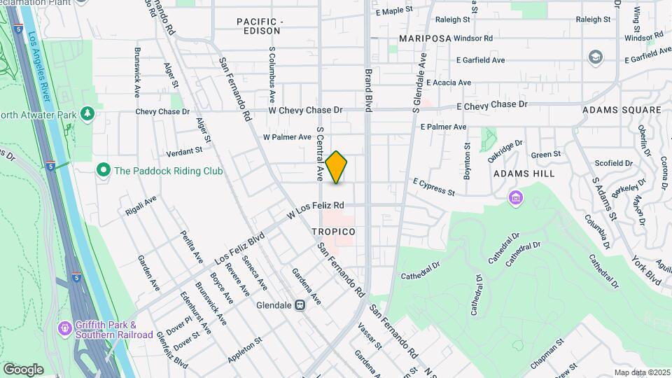 208 W Cypress St Map and Location Details