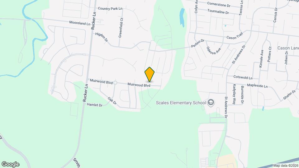 1705 Muirwood Blvd Mapa y Detalles de la Ubicación