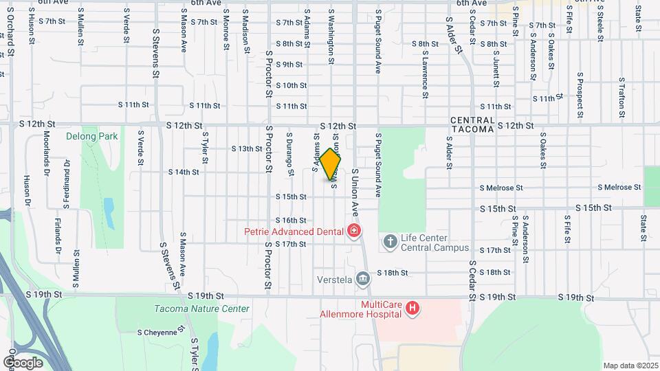 1422 S Washington St Map and Location Details