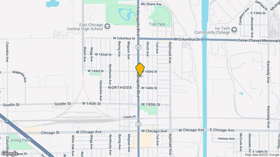 4321 Indianapolis Blvd, Unit 1st Floor Map and Location Details
