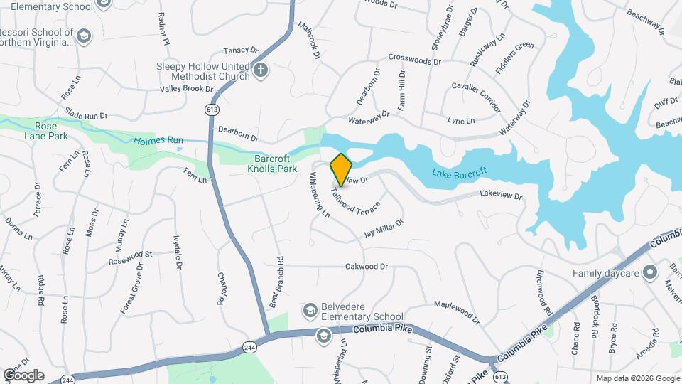 3615 Tallwood Terrace Map and Location Details