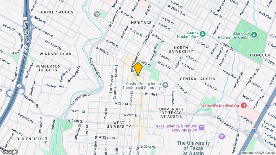 Venue on Guadalupe Map and Location Details