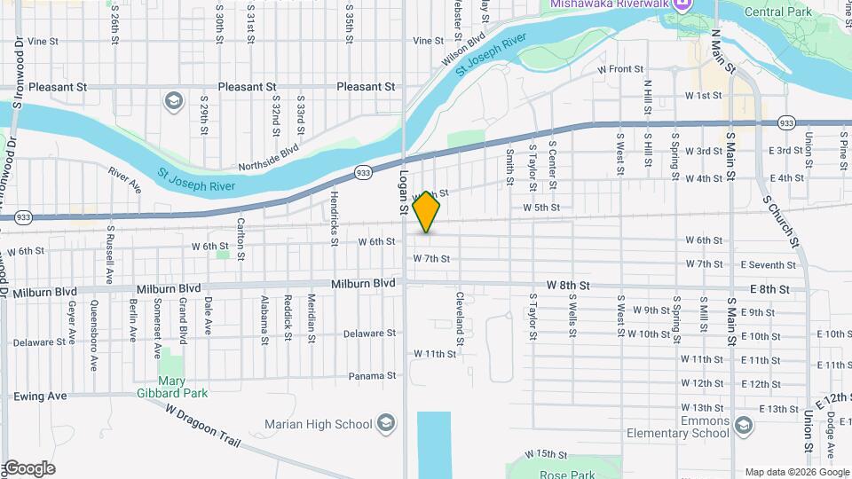 1211 W 6th St Map and Location Details