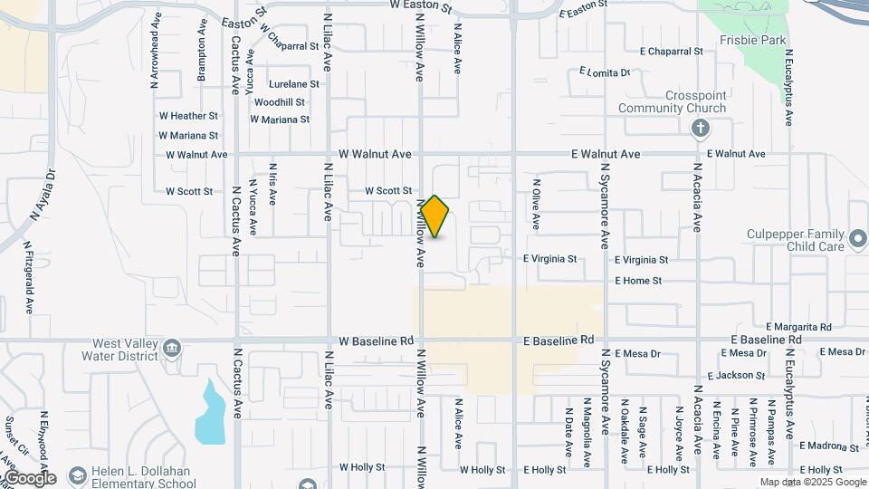 1401 N Willow Ave Map and Location Details