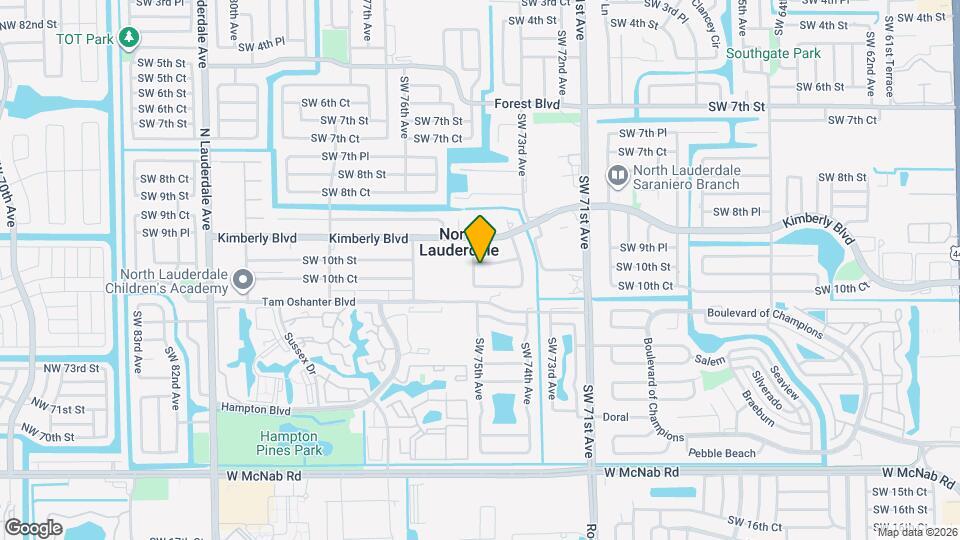 7480 SW 10th Ct Map and Location Details