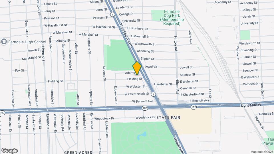 226 Fielding St Map and Location Details