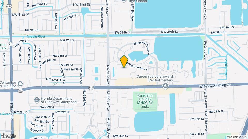 3125 Oakland Shores Dr Map and Location Details