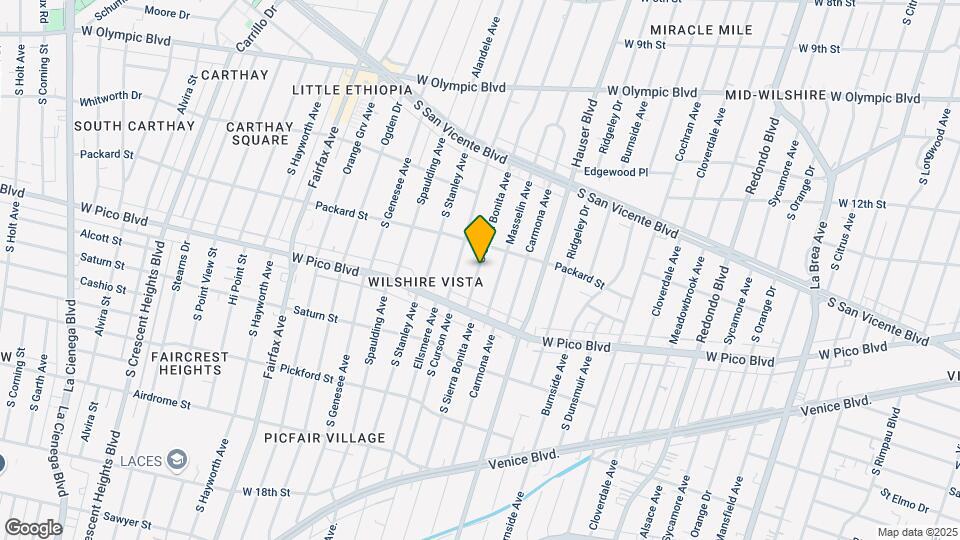 1330 S Sierra Bonita Ave, Unit 1330 Map and Location Details