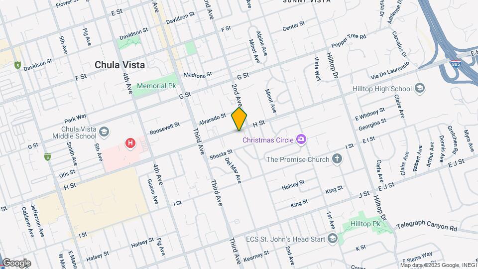 222 H St Mapa y Detalles de la Ubicación
