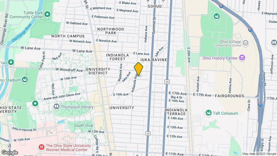 1968 Indianola Ave Mapa y Detalles de la Ubicación