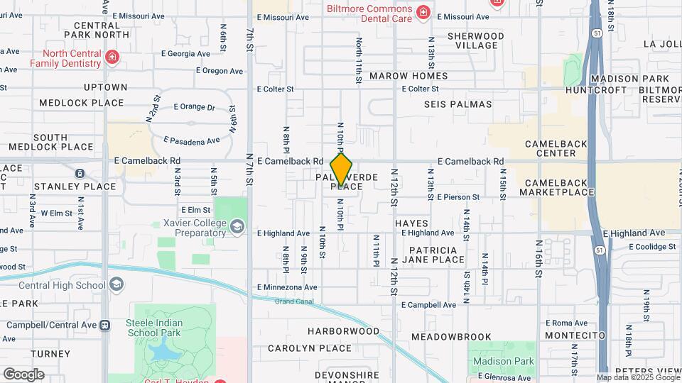 1012 E Pierson St Map and Location Details