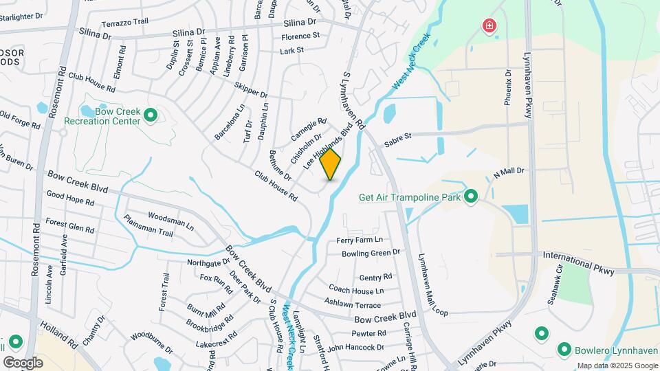 629 Bethune Dr Map and Location Details