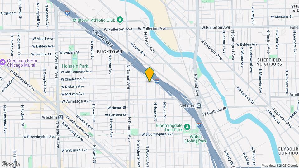 1851 W Dickens Ave Map and Location Details