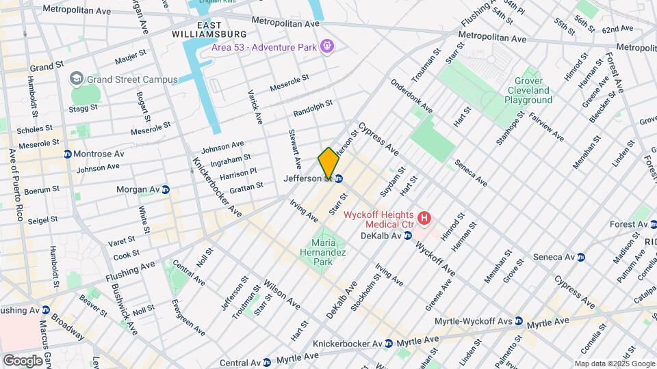 385 Troutman St Map and Location Details