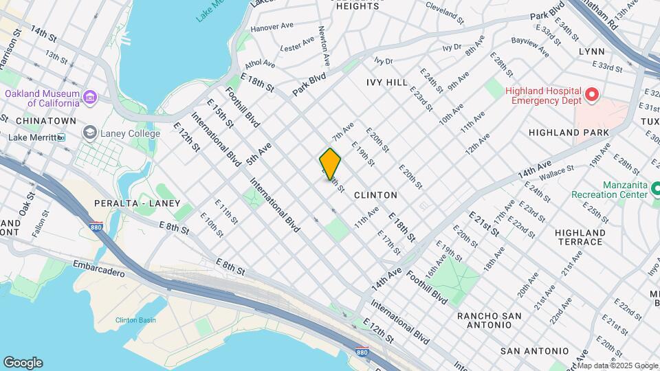 831 E 17th St Map and Location Details