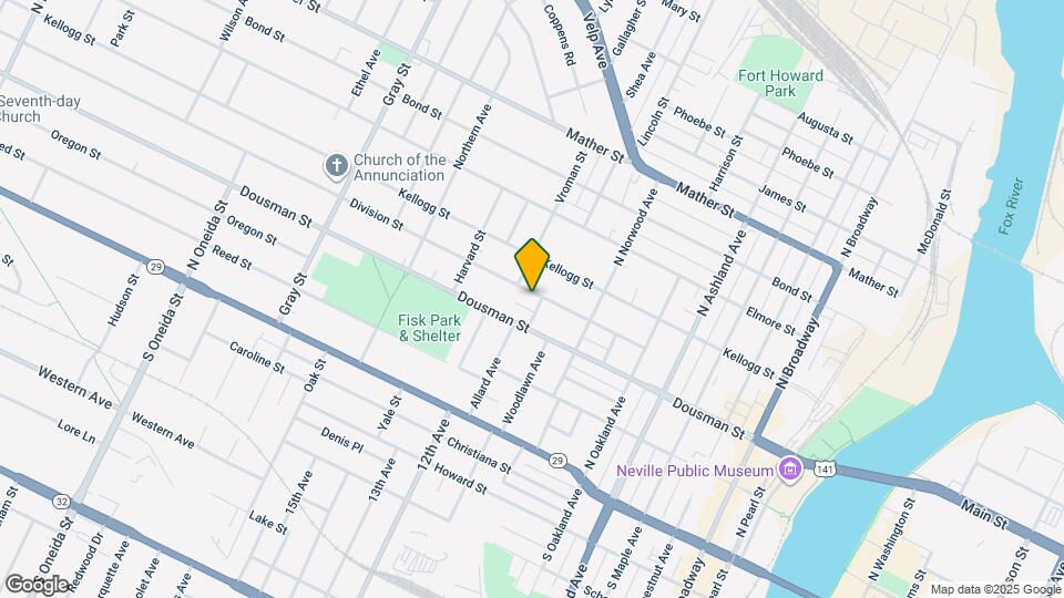 319 Fink St, Unit Upper Map and Location Details