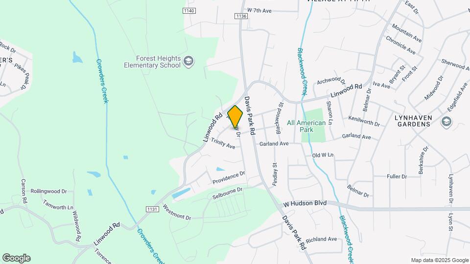 1521 Anthony Dr Map and Location Details