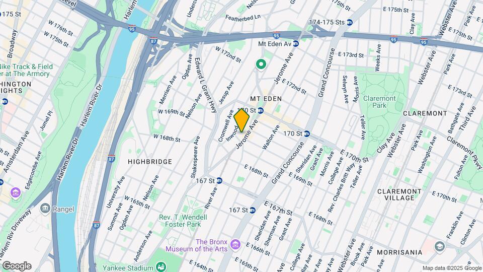 1325 Jerome Ave Mapa y Detalles de la Ubicación
