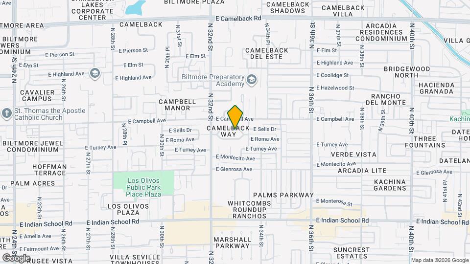 3247 E Sells Dr Map and Location Details