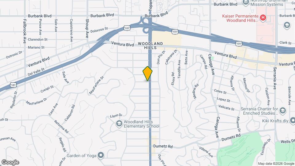 5183 Topanga Canyon Blvd Map and Location Details