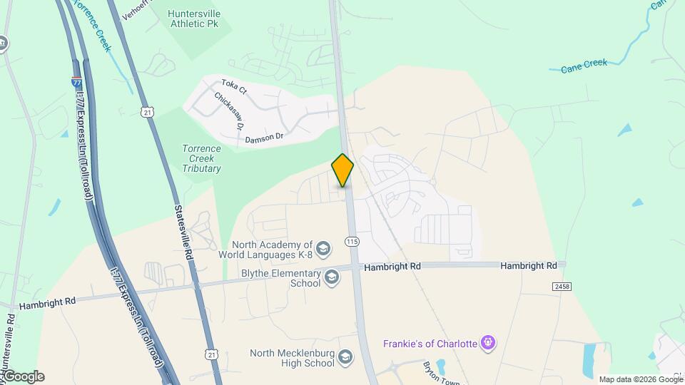 11919 Old Statesville Rd Map and Location Details