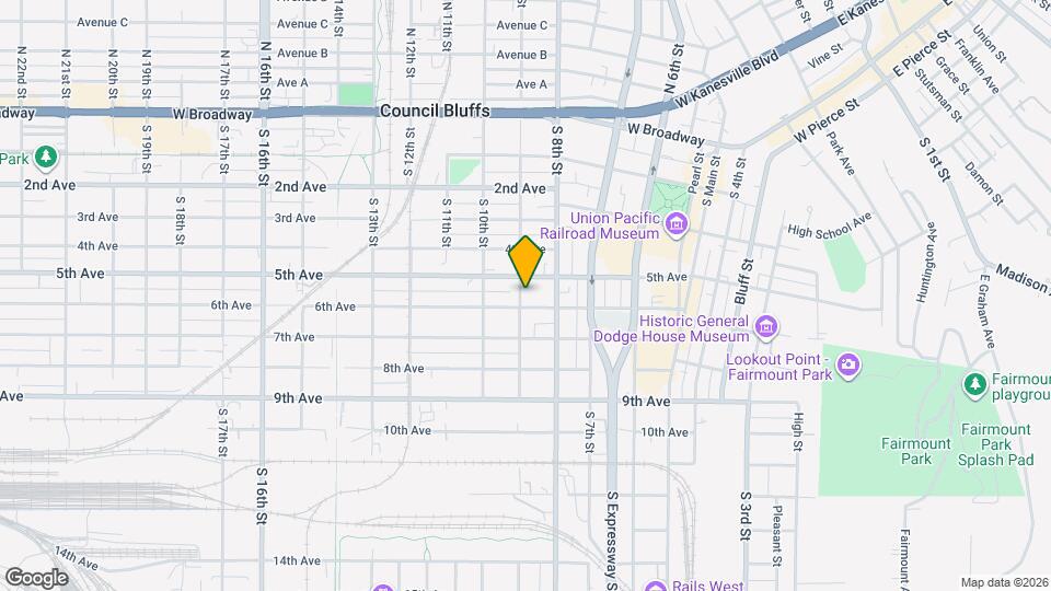 519 S 9th St Map and Location Details