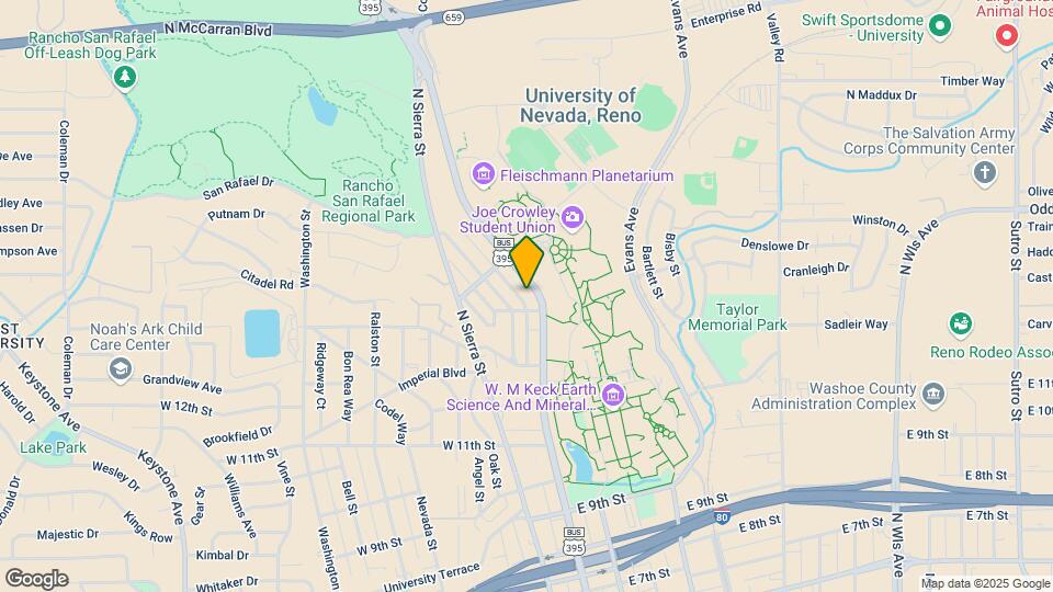 1415-1425 N Virginia St Map and Location Details